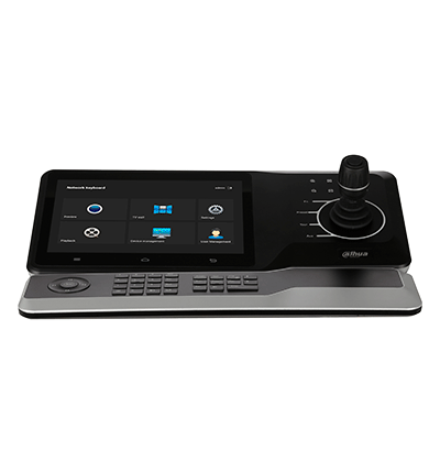 DAHUA  DHI-NKB5200-F - Teclado Controlador de Red HD/ Control de PTZs, DVRs, NVRs e IPC/ 4 Salidas HDMI/ Soporta Función de Videowall/ Soporta Resolución 4k/ Onvif/ Teclado Inalámbrico/ Pantalla Tactil de 10 Pulgadas/ Wifi/ RS232/RS485/ #ProAccesorios