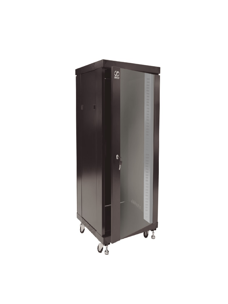 SBE TECH SBE-GNL42URP600-1 - Gabinete de Piso / 42 UR / Puerta de cristal / profundidad 600 mm