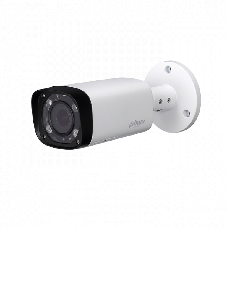DAHUA HFAW1100RVFE6 - Cámara bullet HDCVI 720p / TVI / AHD / CVBS / 1  MP / Lente 2.7 A13.5 mm / Smart IR 60 Mts / IP67 / Menú OSD / HLC / DWDR