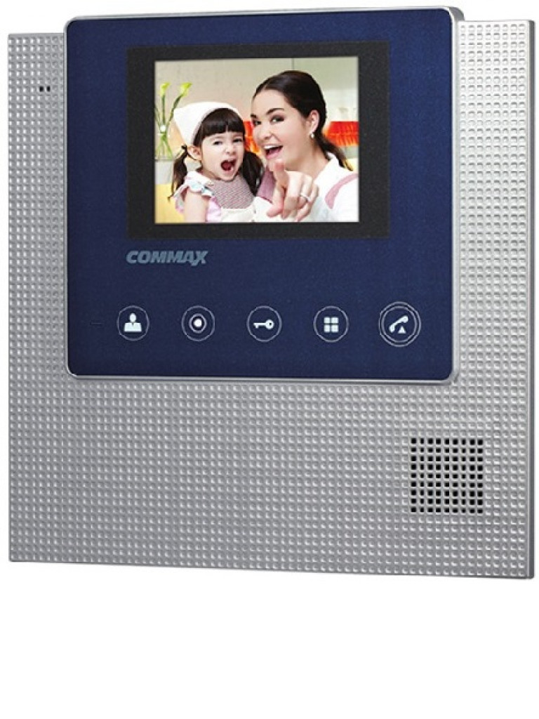 COMMAX CDV43U - Monitor color 4.3 pulgadas / Soporta 2 frentes calle / Pantalla  LED / Manos libres / Apertura de puerta
