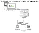 ZKTECO FR1500ID - Lector Esclavo de Huella BIO ID / Tarjetas ID 125 Khz / IP65 / RS485 / LED Indicador de Estado / Compatible con Paneles InBio
