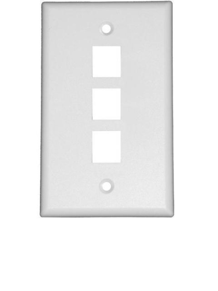 TVC F12UA3PWH - Placa frontal / 3 Ventanas / Color blanco