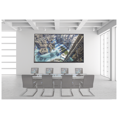 [193337] Kit Videowall 3X3 / Incluye 9 Pantallas de 55" / Decoder / Bases de Pared / Accesorios de Instalación