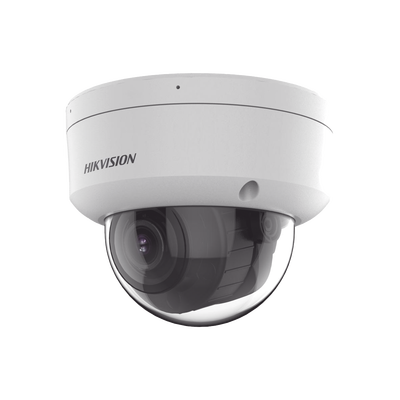 [228614] Domo IP 8 Megapixel (4K) / Lente Motorizado 2.8 a 12 mm / Dual Light (40 mts Luz Blanca + 40 mts IR) / 2 Micrófonos Integrados / ACUSENSE / Exterior IP67 / IK10 / WDR 120 dB / PoE / ONVIF / Micro SD / Metal / ACUSEARCH