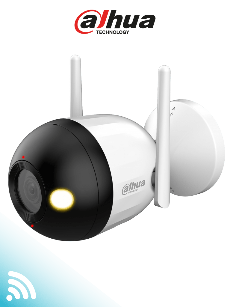 DAHUA DH-IPC-F4CN-PV-0280B - Cámara IP Bullet WiFi de 4 Megapíxeles con Dual Light, disuasión activa, audio bidireccional (micrófono y altavoz), Full Color hasta 30 metros, H.265, luz cálida, DWDR y ranura MicroSD #WiFiDahua