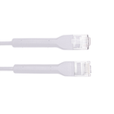 Cable de Parcheo Ultra Slim Con Bota Flexible UTP Cat6 - 0.30 cm Blanco Diámetro Reducido