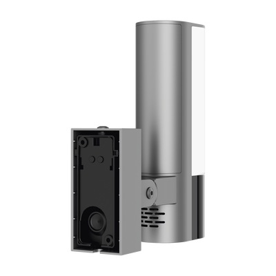 Cámara IP 4 Megapíxel / Wi-Fi / Lampara Integrada / Audio de dos vías / Imágen Nocturna a Color / Detección Humana / Audios Personalizables / Almacena en Memoria Interna / Uso Exterior con Protección