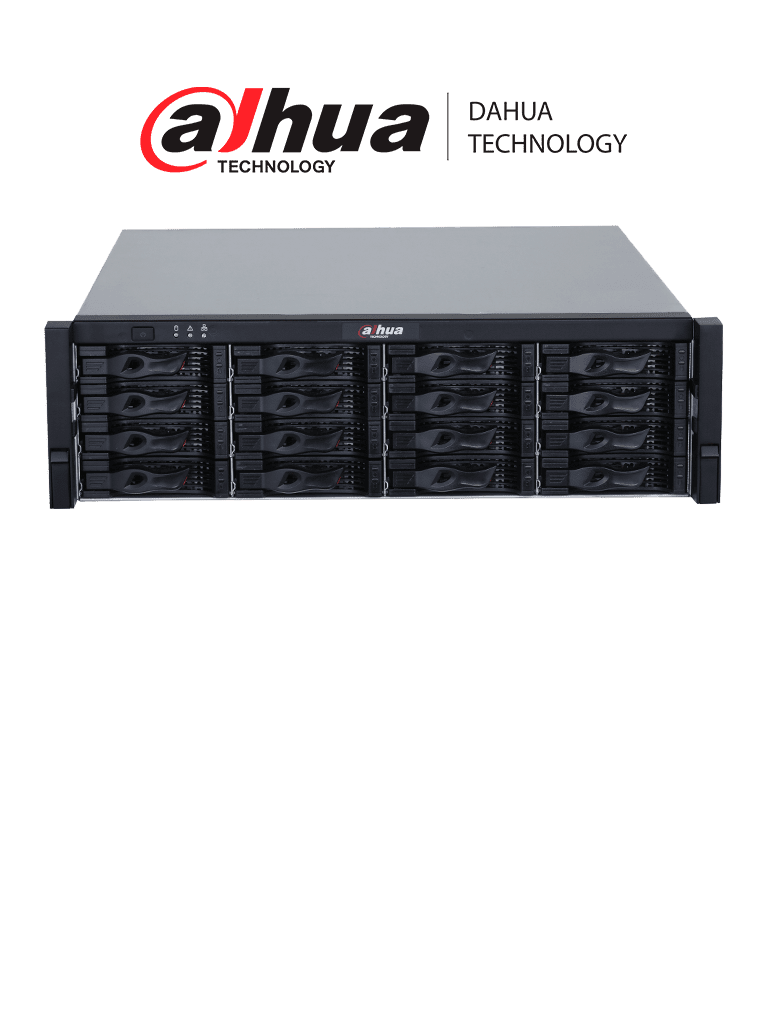 DAHUA DHI-EVS5016S-R-V2 Servidor de almacenamiento IP / Rendimiento grabación 800 Mbps / 16 Bahias / RA ID / 320 Canales IP /Procesador multinúcleo de alto rendimiento de 64 bits/ Fuente redundante/ Hot-Swap/ RAID 0/1/5/6/10/50/60/ clúster N+M/ #LoNuevo