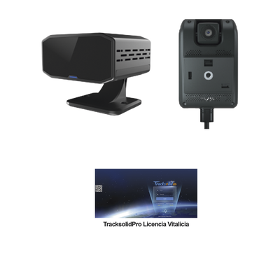 [232864] KIT Dashcam con sistema de control ADAS (asistencia de manejo) y Camara DMS con IA (JC170) / Multiples alarmas /Comunicación dos vías / ideal para flotas vehiculares / Facil instalacio / Incluye licencia vitalicia plataforma TrackSolidPro