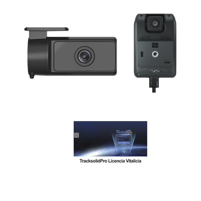 [232860] KIT Dashcam con sistema de control ADAS (asistencia de manejo) y Camara de cabina (CI03) / Multiples alarmas /Comunicación dos vías / ideal para flotas vehiculares / Facil instalacio / Incluye licencia vitalicia plataforma TrackSolidPro
