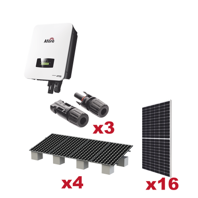 [232899] Kit Solar Interconexion  / 8kW  220Vca / Inversor AFORE / Montaje Incluido  