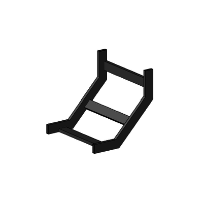 [196024] Curva vertical interior epoxica para charola tubular de 4" de ancho, incluye cople y tornillería 