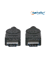 MANHATTAN 322539-Cable HDMI de 10m / Alta Velocidad / Macho a macho / Blindado / Resolución de 1080p / Color intenso / Hasta 10.2Gbps a 340MHz / Terminales en PVC/ Color negro