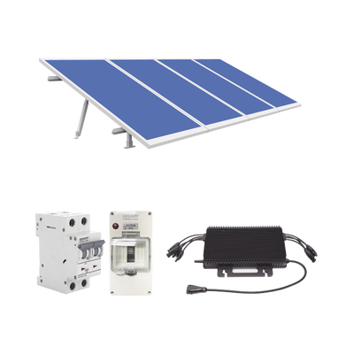 [215732] Kit Solar para Interconexión de 2.2KW de Potencia Pico 220Vcc con Microinversor y 4 Módulos de 550 W (Incluye Montaje y Protecciones)