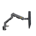 Montaje de Escritorio Articulado para Monitores de  27-45" / Soporta hasta 15 kg / Vesa 75 x 75 / 100 x 100 / Acero / Giro: 360°