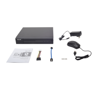 [191576] DVR 1080P Lite Pentahíbrido / 8 Canales TURBOHD + 2 Canales IP / Audio Por Coaxitron / 1 Bahía de Disco Duro