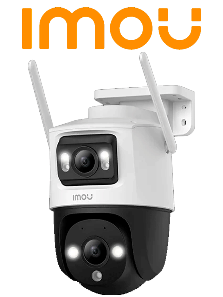 [DHT0150055] IMOU Cruiser Dual 10MP (IPC-S7XN-10M0WED ) - Cámara IP PT Dual Wifi Full Color con lente Fijo de 5 Megapixeles + Lente PT 5 Megapixeles. Cuenta con 30 m de Iluminación Nocturna y Audio Bidireccional con micrófono y tecnología IMOU Sense