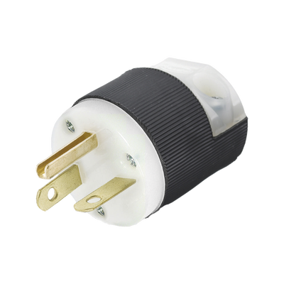 Clavija Entrada Recta/ 20 A 250 V CA/ 2 Polos 3 Hilos/ Nema 6-20 P/Grado Comercial - Industrial.