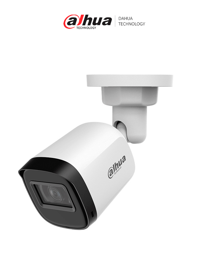 DAHUA DH-HAC-B1A21N-U-0280B - Camara Bullet de 2 Megapixeles/ 1080p/ Lente de 2.8 mm/ 100 Grados de Apertura/ IR de 30 Metros/ IP67/ Soporta: CVI/TVI/AHD y CVBS/ #LoNuevo