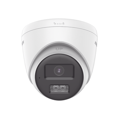 [230117] [Audio Bidireccional + Dual Light + ColorVu] Turret TURBOHD 2 Megapixel (1080p) / Lente 2.8 mm / 40 mts IR EXIR + 40 mts Luz Blanca / Micrófono y Bocina Integrado / Exterior IP67 / dWDR