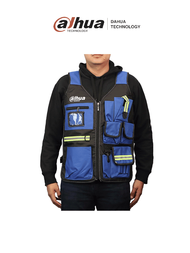 [DHT3010081] DAHUA MATPRO2404 - Chaleco Funcional con Porta Herramientas con Logo Dahua/ Color Azul / Unitalla/ Promocional