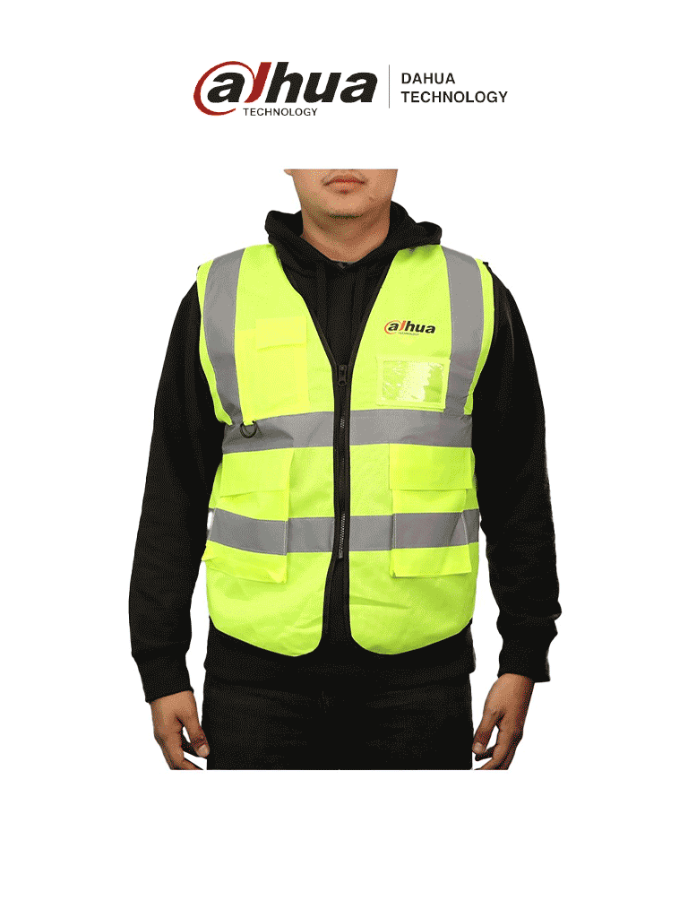 DAHUA MATPRO2414 - Chaleco Amarillo Material Fluorescente con Logotipo Dahua/ Promocional 