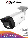 DAHUA HAC-ME1809TH-A-PV - Cámara Bullet TiOC 4k/ Disuasión Activa/ Full Color/ Estrobo Azul y Rojo/ Lente de 3.6mm/ Luz de 40 Mts/ Micrófono Integrado/ 1 Salida de Alarma/ Soporta: CVI/TVI/AHD/ IP67/ 