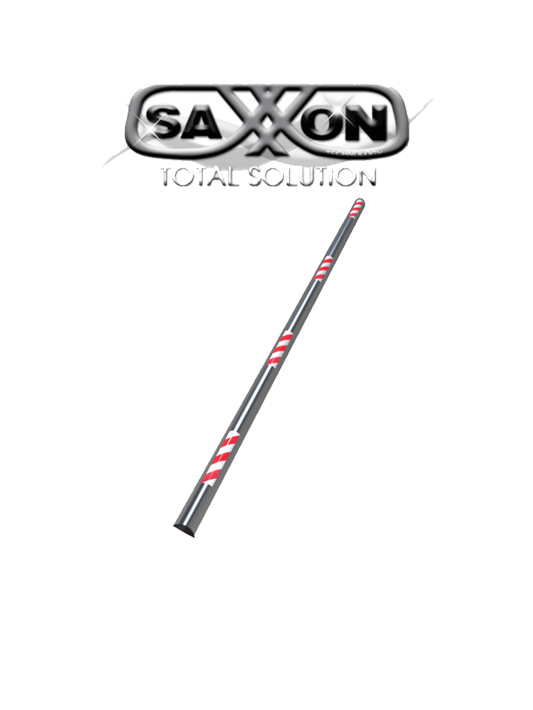 [SXN0990004] SAXXON SAX50B Brazo de aluminio de 5 metros / Reflejantes en color rojo / Para barrera manual EH50L / Sobre Pedido