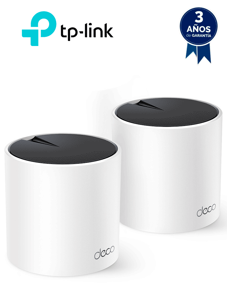 [TPL3660043] TP-LINK - DECO X55(2-pack) / Sistema Wi-Fi 6 Mesh AI Doble Banda AX3000 / Paquete con 2 piezas