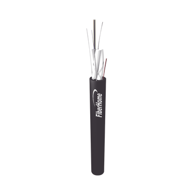 [208628] Kilómetro de Fibra Óptica Aérea Mini ADSS (ASU) G.652D, Monomodo de 24 Hilos, Exterior, Span 80, Loose Tube