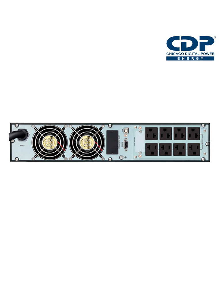 CDP  UPO11-3RT  UPS online / 3000VA / 2700W / Onda senoidal pura /  Rackeable / Pantalla LCD / 8 Terminales de salida NEMA 5-15R / Requiere clavija o adaptador NEMA 5-30R