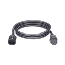 Cable de Alimentación Eléctrica Con Bloqueo de Seguridad, de IEC C14 a IEC C13, 1.8 Metros de Largo, Color Negro, Paquete de 10 Piezas