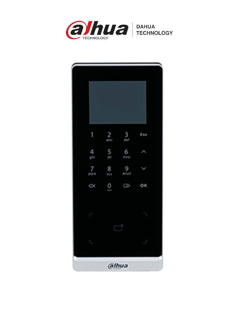 DAHUA ASI2201H-DW Control de acceso Stand Alone/ Pantalla de 2.4"/ 30,000 Usuarios/ 30,000 Tajertas/ 50 Administrador/ Mifare/ ompatible with SmartPSS-AC and DSS Pro