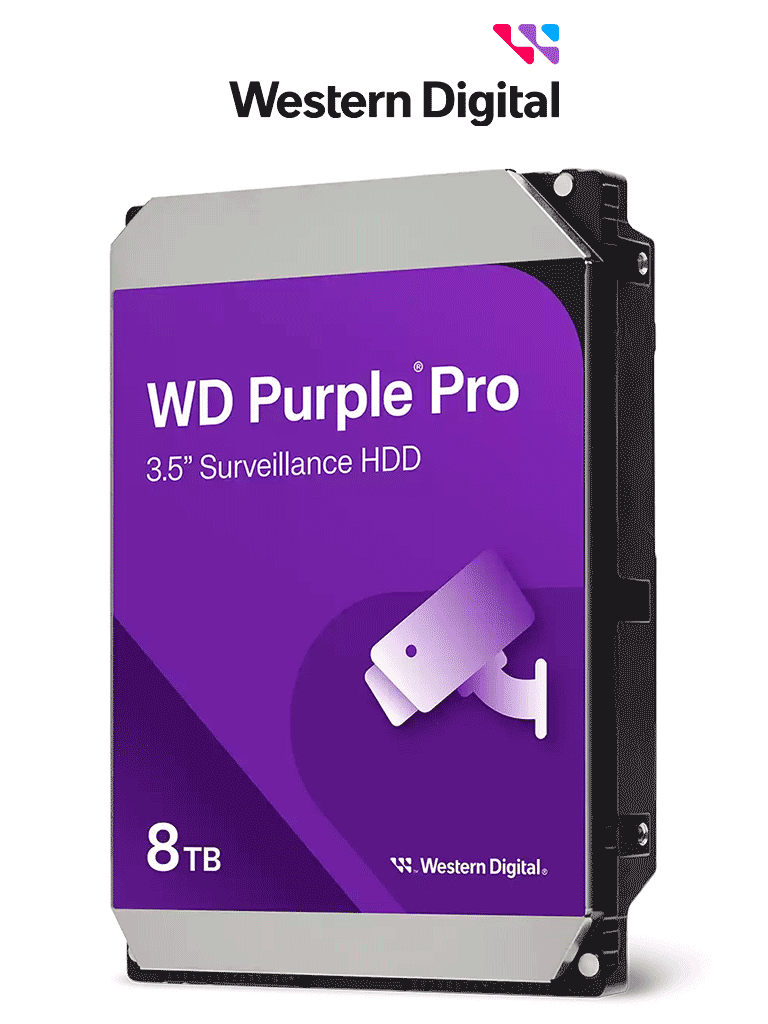 Disco duro WD de 8TB / 7200RPM / Optimizado para soluciones de video inteligente