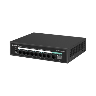 [230484] Switch PoE, no administrable, con 10 puertos 10/100/1000 Mbps Monitorearle en la Nube