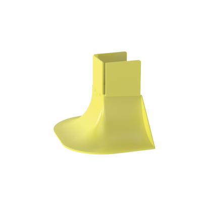 [232808] Accesorio de Control de Radio de Curvatura, Para Bajadas de Cable con Canaletas FiberRunner 2x2, Color Amarillo