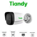 TIANDY 8MP LITE STARLIGHT Cámara bala lente fijo - 2.8mm - IR 50m - Metal - Micrófono - PoE - Soporta microSD - IP67