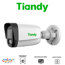 TIANDY 8MP PRO COLORMAKER Cámara bala lente fijo - 2.8mm - IR 50m - Metal - Micrófono y Speaker - PoE - Soporta microSD - IP67