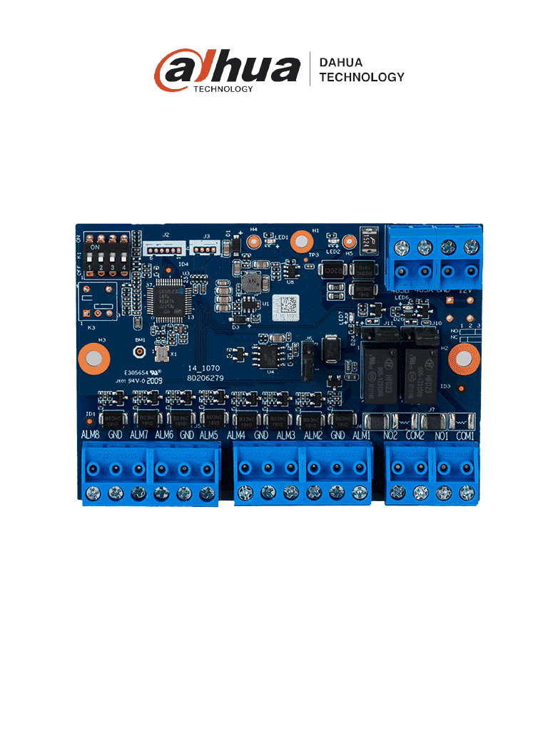 [DHT1170007] DHI-ARM808-RS Módulo de expansión de entradas para paneles/ 8 entradas de alarma/ 2 salidas NO-NC con jumper/ Direccionable con DIP Switch/ Configuración para fin de línea de 2K7, 4K7 y 6K8/ Para paneles ARC3008C, ARC9016C, ARC2008C y ARC2016C