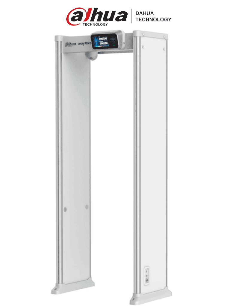 Dahua DHI-ISC-D733-TNS2  Arco Detector de Metales 33 Zonas/ Luces Indicadoras de Área de Detección/ Pantalla LCD 7"/ Contador de Paso/ Contador de Alarma