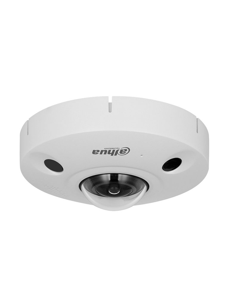 DAHUA DH-IPC-EBW8842-AS-IVC Cámara IP Domo Fisheye Antivandálica 4K/ 8 Megapíxeles/ Visión 360 grados/ H265+/ Audio/ HEAT MAP/ POE+/ Heat Map /Conteo de Personas/ Ranura MicroSD/ IP67/ IK10