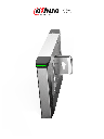 DAHUA DHI-ASGB611K-L - Swing Barrier Izquierda/ Servo Motor/ 12 Pares IR/ 20-60 Personas por Minuto/Apertura ajustabel 0.5s-1.6s/ Carril de 600mm/Exterior Protegido-Interior/ Compatible con DHI-ASGB611K y DHI-ASGB621K-D/
