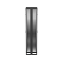 Organizador Vertical PatchRunner™, Doble (Frontal y Posterior), Para Rack Abierto de 45 Unidades, 10in de Ancho, Color Negro