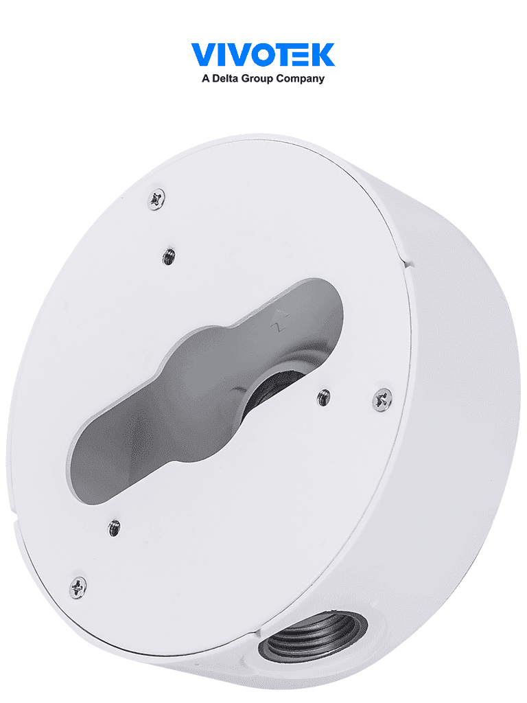 [VIV0430150] VIVOTEK AM-71E-V02 - Caja de conexiones para exterior, para camaras bullet y domo, color blanco, Material de aleacion de aluminio