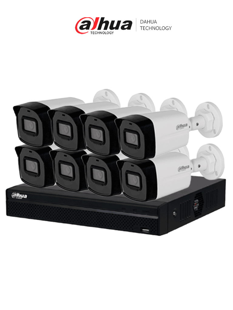 [DHT3300007] Bundle BuenFin3 NVR + 8BulletIP - Compra 1 NVR1108HS-8P-S3 de 8 Canales y llévate mas 8 cámaras IPC-B1E20  por el precio de 6 Camaras