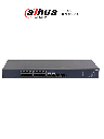 DAHUA DH-CS4220-16GT-190 Switch Poe de 16 Puertos Gigabit con PoE inteligente, puerto rojo de 90W, 190W totales, 2 puertos SFP, PoE Watchdog, switching de 40 Gbps y protección avanzada contra descargas. Plataforma DoLynk Care/