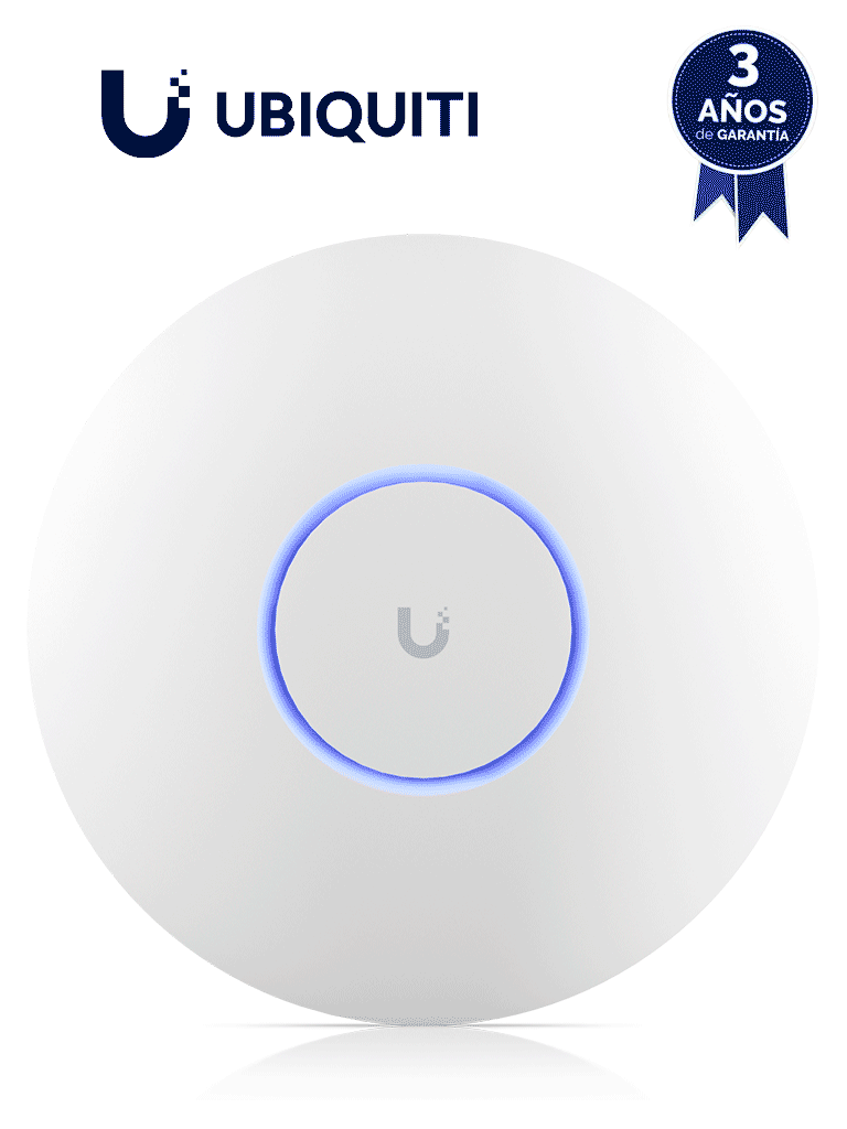[227593] Access Point UniFi WiFi 7 Pro / Soporta 6 GHz / para Interior en Techo o Pared / 6 streams / MU-MIMO 2x2 en cada banda (2.4/5/6 GHz) / Multi-Link Operation /  Puerto 2.5 GbE. NO incluye POE+
