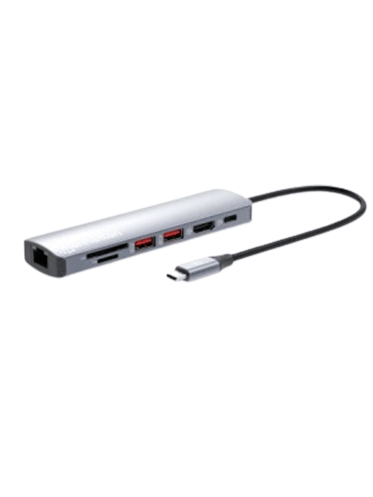 [MAN3280059] Manhattan - 153966 Estación Docking USB-C con lector de tarjetas, 7 en 1