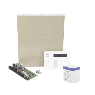 Kit de Panel de Alarma VISTA48LA con Gabinete, Teclado programador y Batería 
