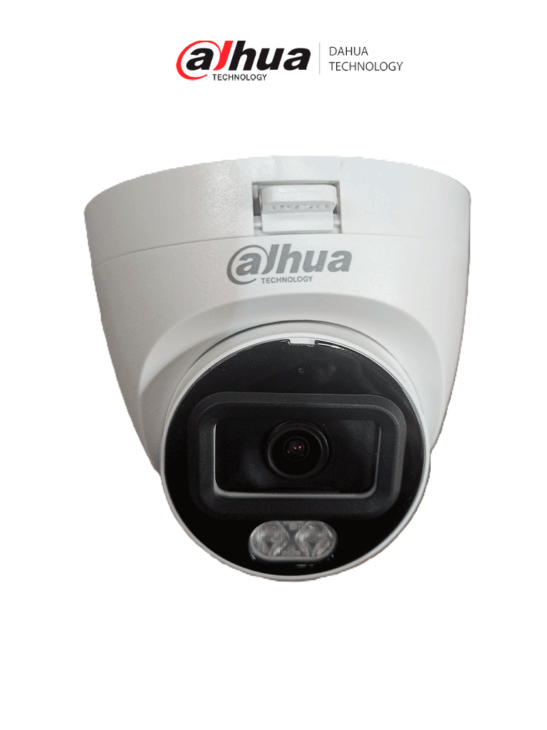 DAHUA DH-HAC-HDW1209TLQN-A-LED-0280B-S3 - Cámara Domo Full Color de 2 MP con lente de 2.8mm y ángulo de 103°. Micrófono integrado, iluminación de 20m, tecnología Starlight y DWDR. Resistente con IP67, ofrece instalación rápida y visión clara en baja luz.